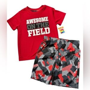Healthtex Red and Black Kids Matching Set